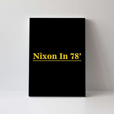 Classy News Nixon In 78' Logo Canvas