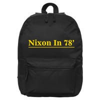 Classy News Nixon In 78' Logo 16 in Basic Backpack