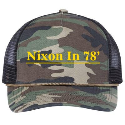 Classy News Nixon In 78' Logo Retro Rope Trucker Hat Cap