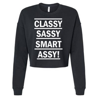 Classy Sassy Smart Assy Cropped Pullover Crew