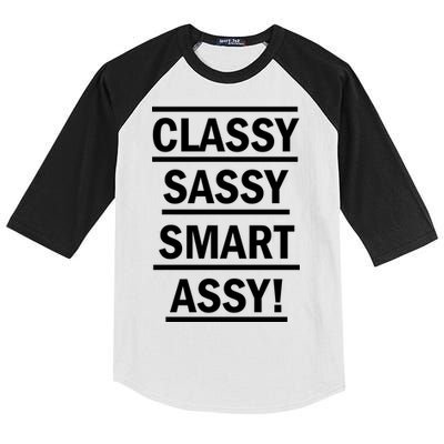 Classy Sassy Smart Assy Kids Colorblock Raglan Jersey