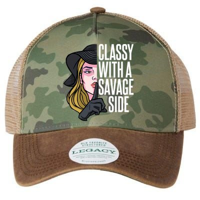 Classy With A Savage Side Legacy Tie Dye Trucker Hat