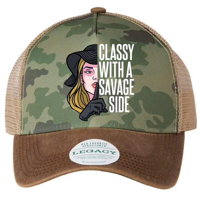 Classy With A Savage Side Legacy Tie Dye Trucker Hat