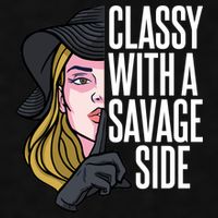 Classy With A Savage Side Ladies PosiCharge Tri-Blend Wicking Tank