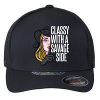Classy With A Savage Side Flexfit Unipanel Trucker Cap