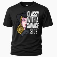 Classy With A Savage Side Cooling Performance Crew T-Shirt