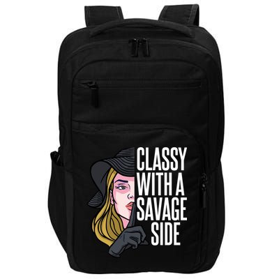 Classy With A Savage Side Impact Tech Backpack
