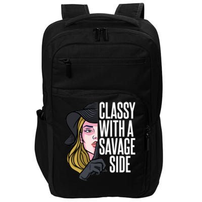 Classy With A Savage Side Impact Tech Backpack