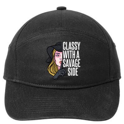 Classy With A Savage Side 7-Panel Snapback Hat