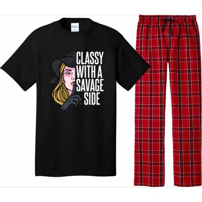 Classy With A Savage Side Pajama Set