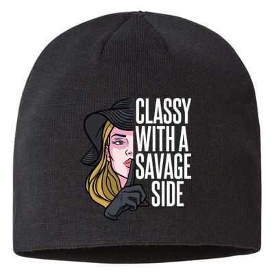 Classy With A Savage Side Sustainable Beanie