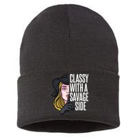 Classy With A Savage Side Sustainable Knit Beanie