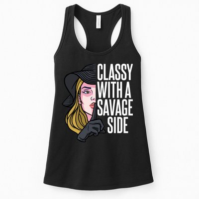 Classy With A Savage Side Womens Tank Top