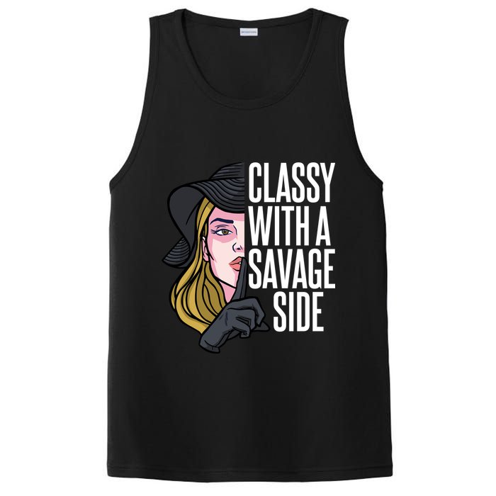 Classy With A Savage Side PosiCharge Competitor Tank