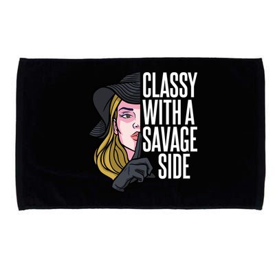 Classy With A Savage Side Microfiber Hand Towel