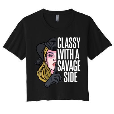 Classy With A Savage Side Crop Top