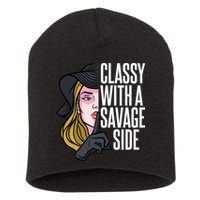 Classy With A Savage Side Short Acrylic Beanie