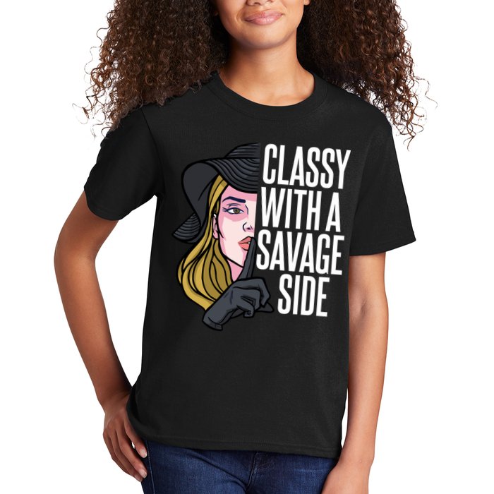 Classy With A Savage Side Kids T-Shirt