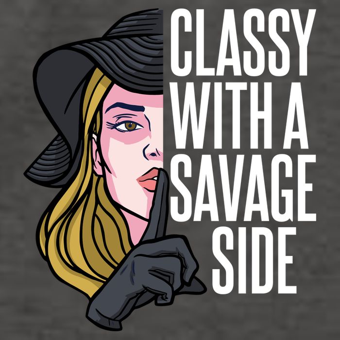 Classy With A Savage Side Vector Backpack
