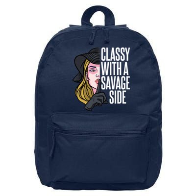 Classy With A Savage Side 16 in Basic Backpack