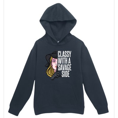 Classy With A Savage Side Urban Pullover Hoodie