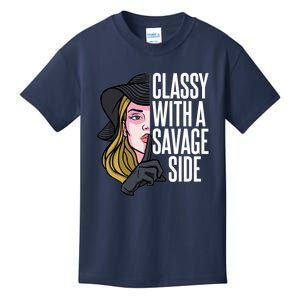 Classy With A Savage Side Kids T-Shirt