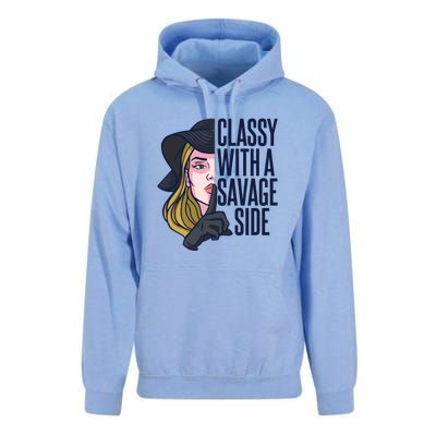 Classy With A Savage Side Unisex Surf Hoodie