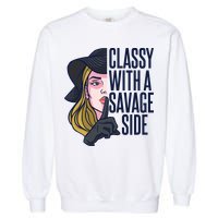 Classy With A Savage Side Garment-Dyed Sweatshirt