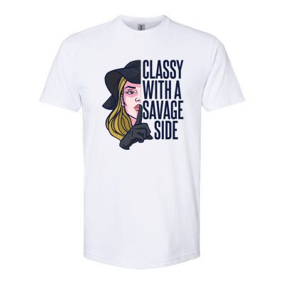 Classy With A Savage Side Softstyle CVC T-Shirt