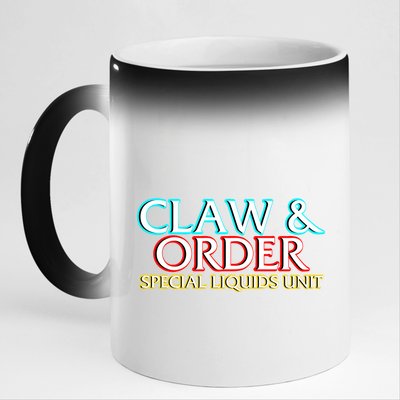 Claw & Order Special Liquids Unit 11oz Black Color Changing Mug