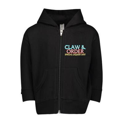 Claw & Order Special Liquids Unit Toddler Zip Fleece Hoodie