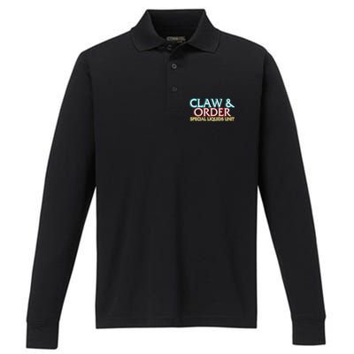 Claw & Order Special Liquids Unit Performance Long Sleeve Polo