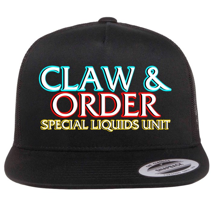 Claw & Order Special Liquids Unit Flat Bill Trucker Hat