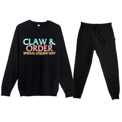 Claw & Order Special Liquids Unit Premium Crewneck Sweatsuit Set