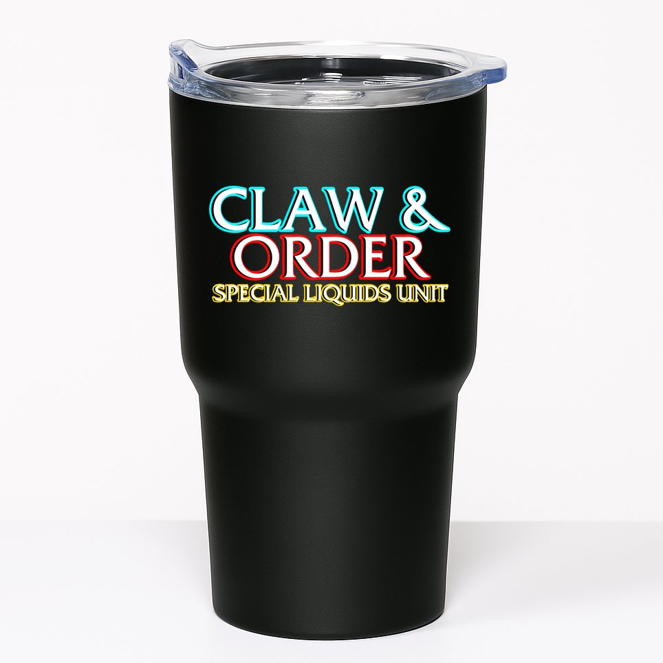Claw & Order Special Liquids Unit Tumbler