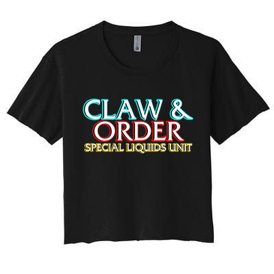 Claw & Order Special Liquids Unit Women's Crop Top Tee