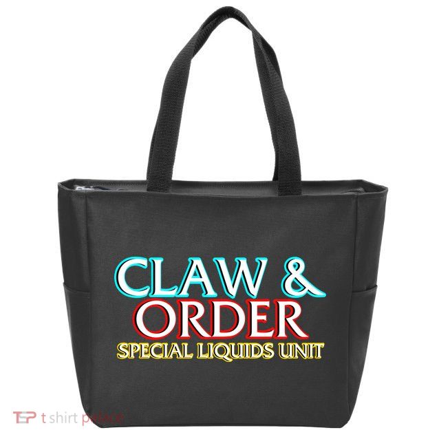 Claw & Order Special Liquids Unit Zip Tote Bag