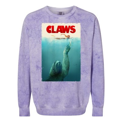 Claws Sloth Colorblast Crewneck Sweatshirt