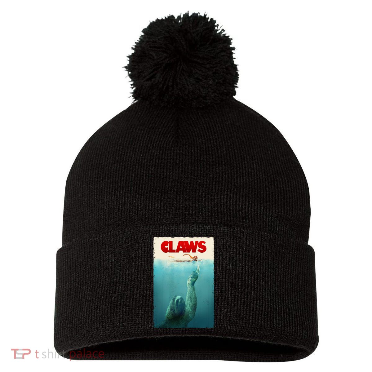 Claws Sloth Pom Pom 12in Knit Beanie