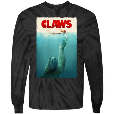 Claws Sloth Tie-Dye Long Sleeve Shirt