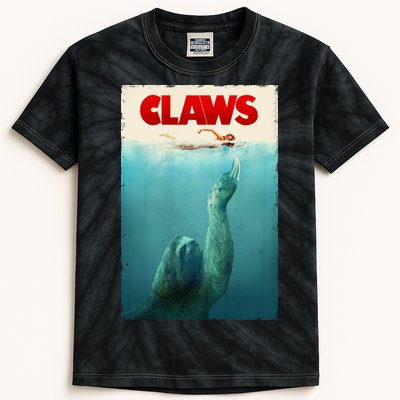 Claws Sloth Kids Tie-Dye T-Shirt