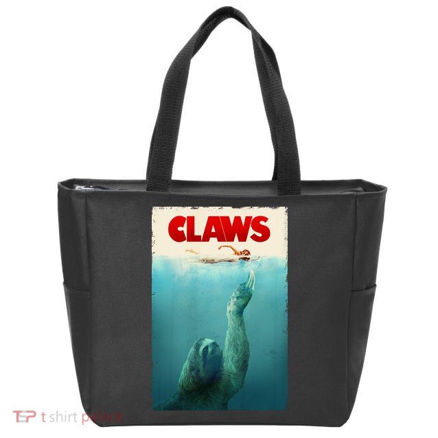 Claws Sloth Zip Tote Bag