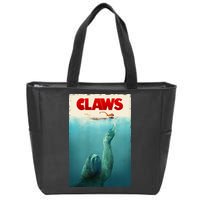 Claws Sloth Zip Tote Bag