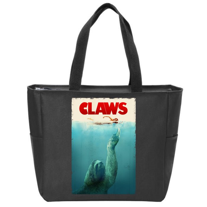 Claws Sloth Zip Tote Bag
