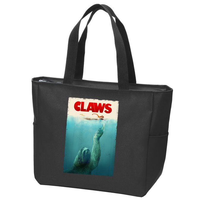 Claws Sloth Zip Tote Bag
