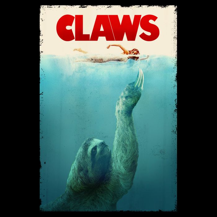 Claws Sloth Zip Tote Bag