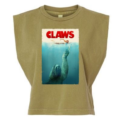 Claws Sloth Garment-Dyed Women's Muscle Tee