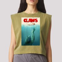 Claws Sloth Garment-Dyed Women's Muscle Tee