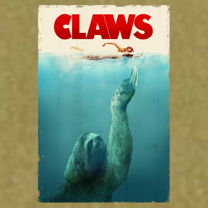Claws Sloth Garment-Dyed Women's Muscle Tee