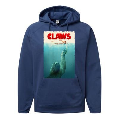 Claws Sloth Performance Fleece Hoodie